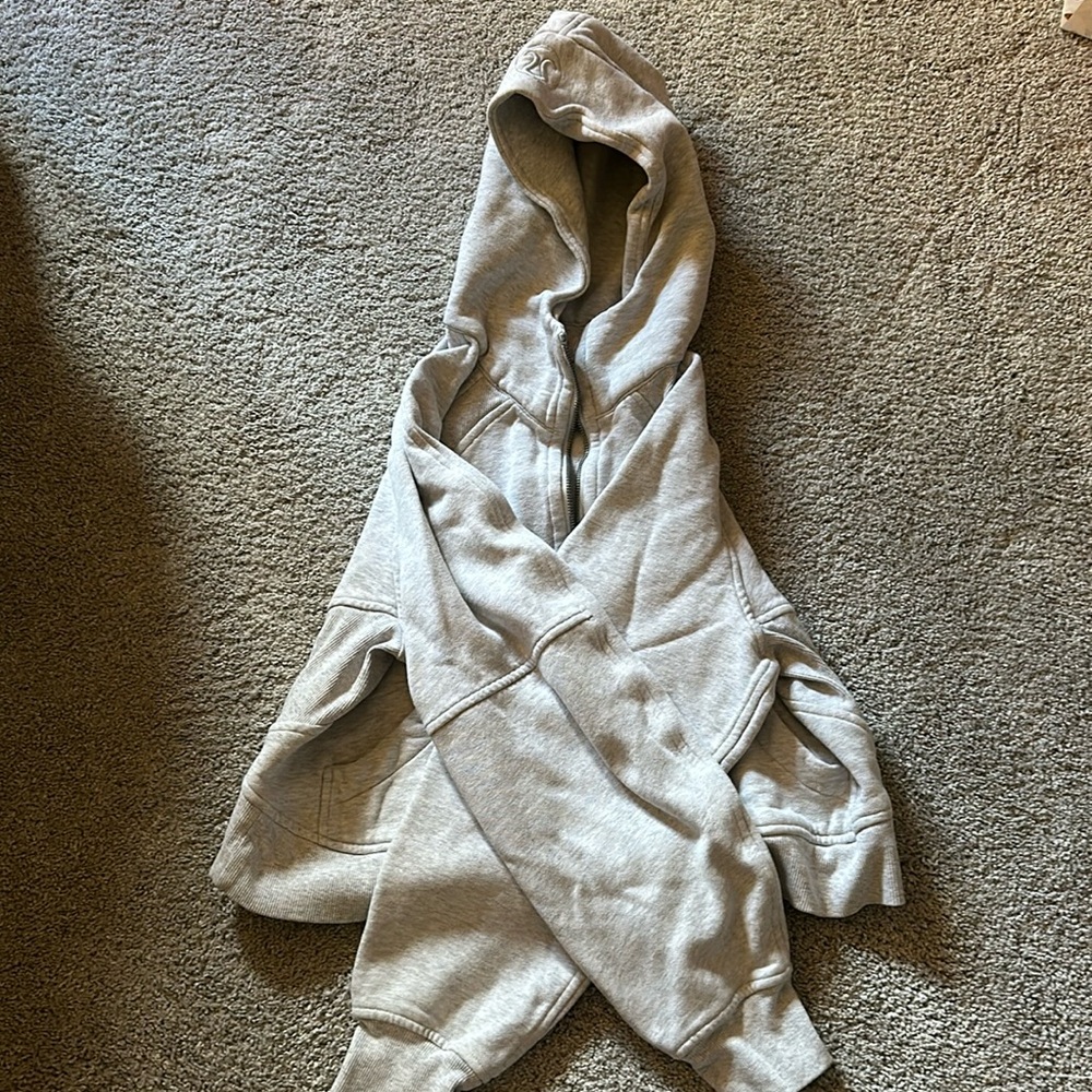 Lululemon Quarter Zip Grey Scuba Hoodie